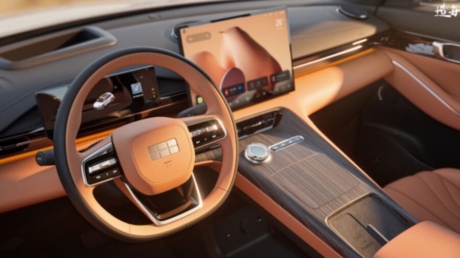 Novo Geely EX5 2027 é revelado na China com visual atualizado e motor de 329 cv 2 Geely EX5 2027 interior