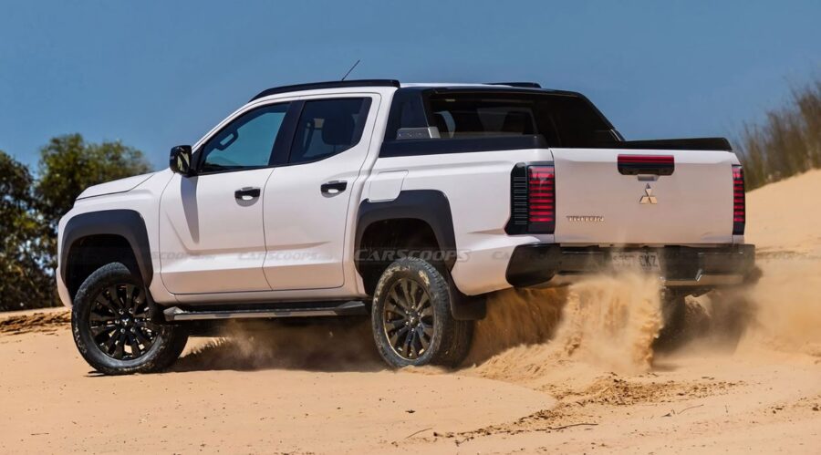 Nova Mitsubishi Triton 2028 - Picape ganhará visual similar ao novo Pajero, confira quando chega 2 mitsubishi triton 2028