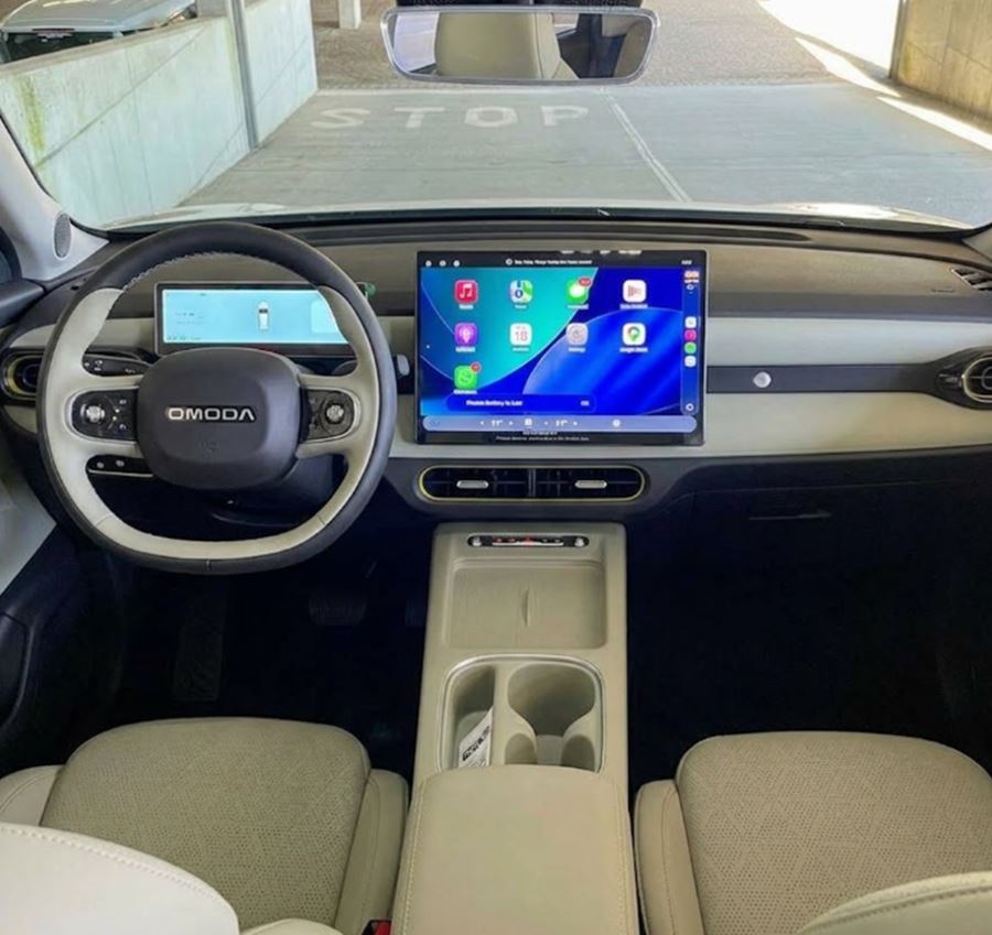 Omoda QQ 2027 - Compacto virá ao Brasil para rivalizar como BYD Dolphin Mini e Geely EX2 6 interior omoda qq 2027