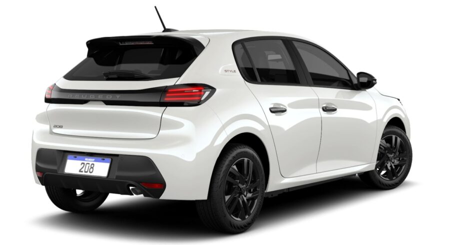 Peugeot 208 2027: chega mais barato e menos potente, confira versões, preços e equipamentos 1 Peugeot 208 Style 2027 branco