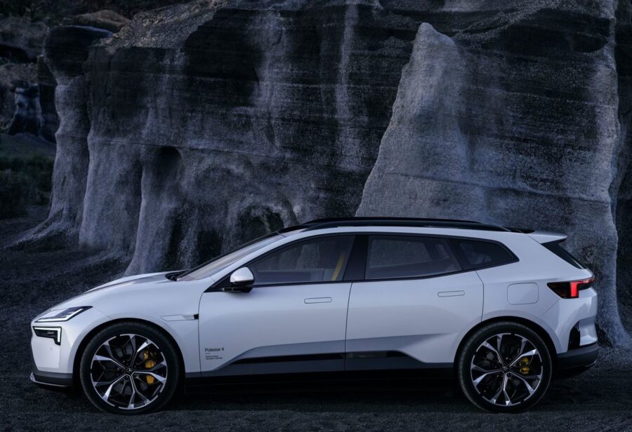 Polestar 4 SUV: novo elétrico sueco é uma mistura de SUV com perua e tem até 544 cv 2 Polestar 4 SUV vista lateral