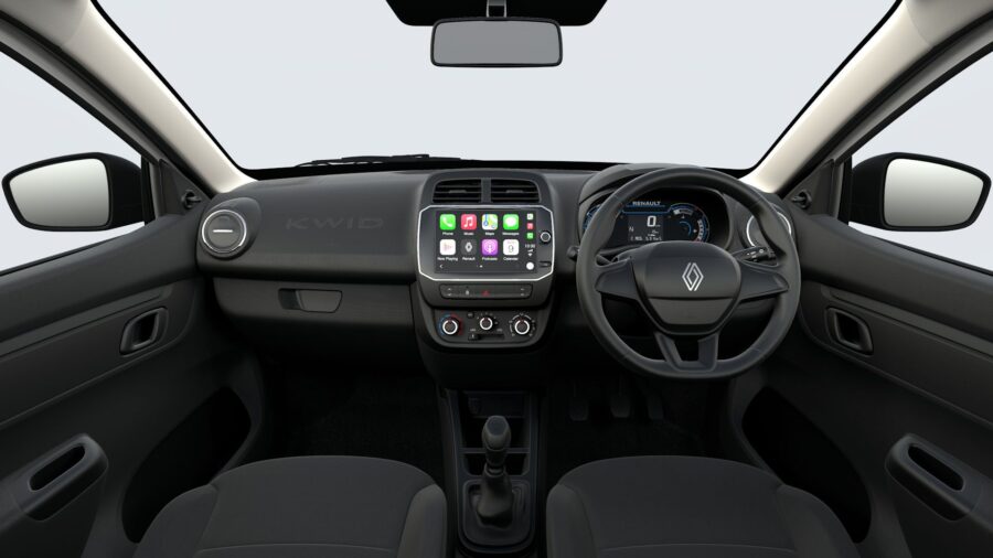 Renault Kwid: por que custa R$ 24.400 na Índia e R$ 71.190 no Brasil ? 4 Renault Kwid Evolution 2027 India interior