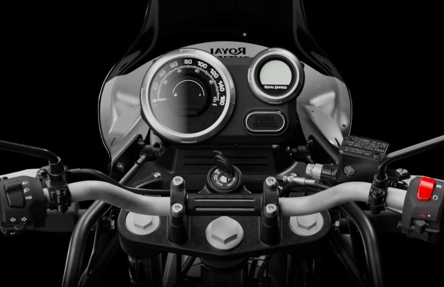 Royal Enfield Himalayan 440: nova trail resgata o espírito da primeira Himalayan com motor de 443 cc e preço mais barato, custa R$ 12 mil na Índia 4 Royal Enfield Himalayan 440 painel