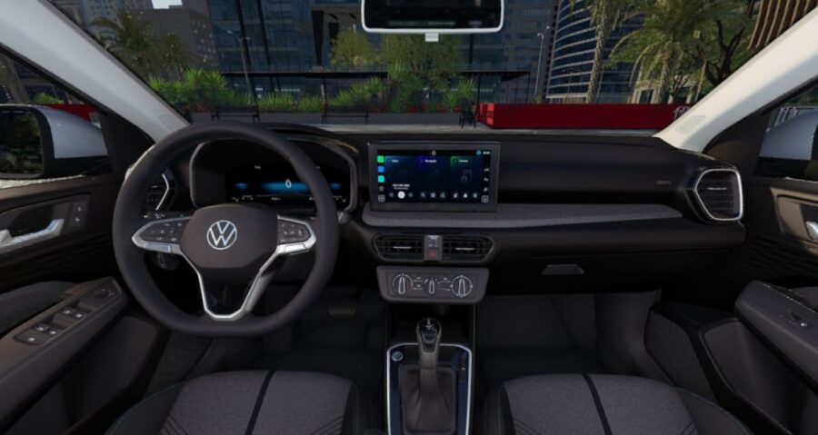 VW Tera 2027 ganha motor de 128 cv e câmbio de 8 marchas para enfrentar novos rivais 4 VW Tera Comfort interior