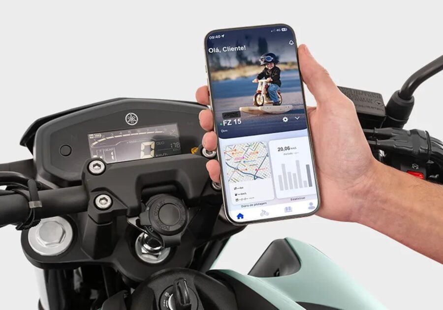 Yamaha Fazer FZ15 ABS 2027 chega com visual atualizado, LED e preço de R$ 21.490 4 Yamaha Fazer FZ15 2027 Connected aplicativo