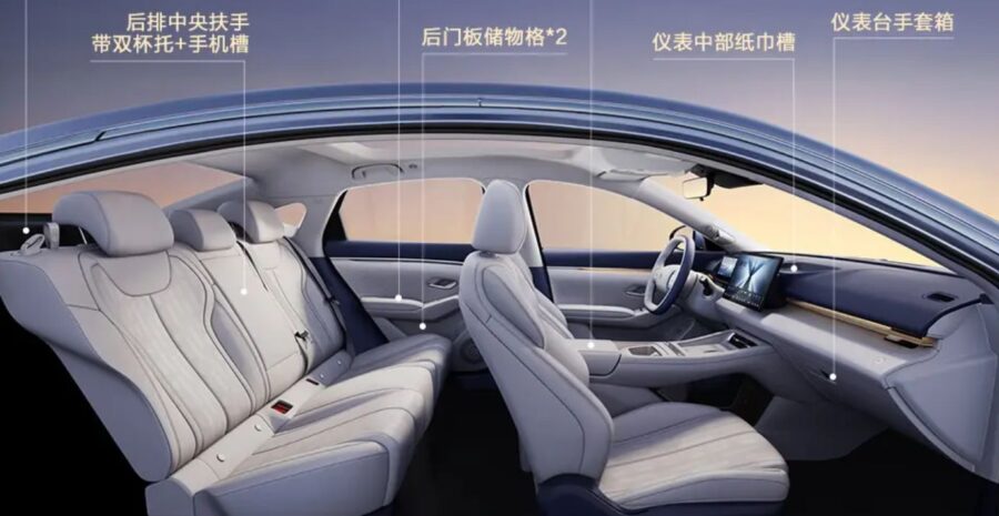 BYD Qin Plus DM-i 2027 - Versão chinesa do King chega com 220 km de autonomia elétrica e preço de R$ 64 mil 6 BYD Qin Plus DM-i 2027 interior