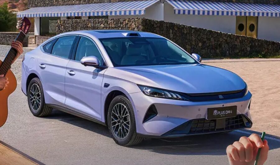 BYD Qin Plus DM-i 2027 - Versão chinesa do King chega com 220 km de autonomia elétrica e preço de R$ 64 mil 1 BYD Qin Plus DM-i 2027