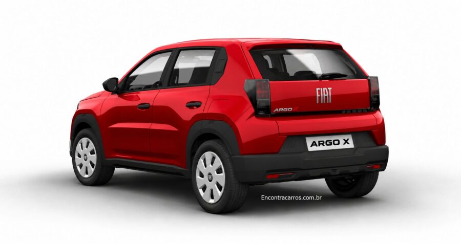 Fiat Argo X confira expectativa de motores, versões e preços, ele chega em dezembro 4 Fiat Argo X Drive traseira