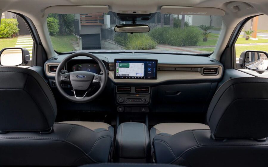 Ford reduz preços do Territory, Maverick e F-150 no Brasil em até R$ 25 mil 4 Ford Maverick interior