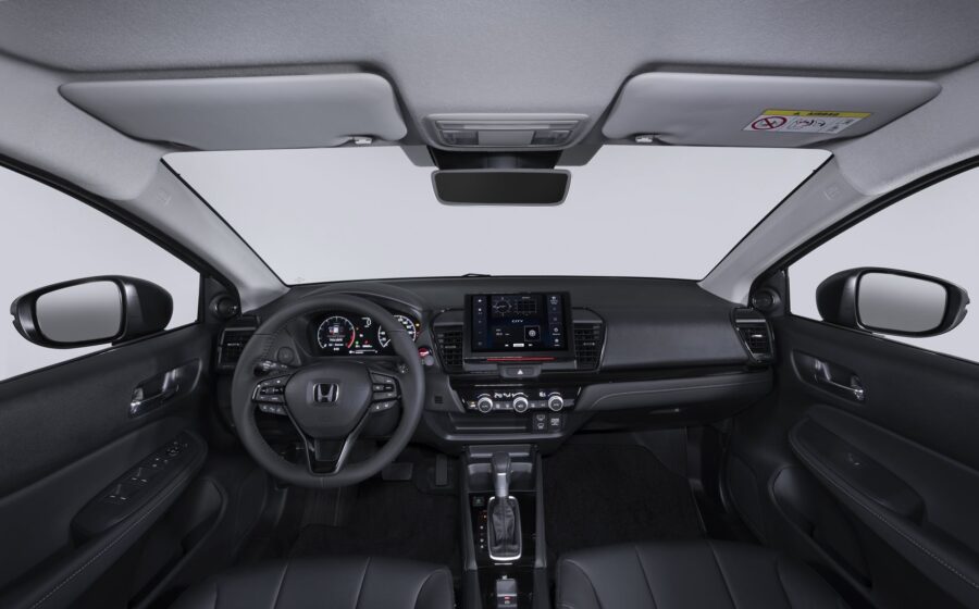 Novo Honda City 2027 chega ao Brasil com visual renovado e mais equipado porém sem motor híbrido, confira preços, versões e equipamentos 5 Honda City 2027 interior
