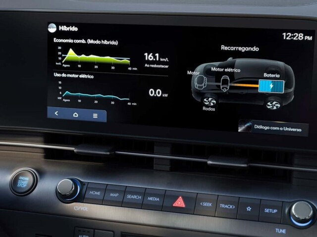 Hyundai Kona 2026 central multimidia Hyundai Kona 2026 central multimidia