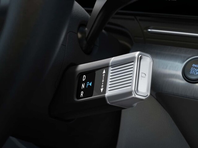 Hyundai Kona 2026 interior detalhe alavanca de câmbio Hyundai Kona 2026 interior detalhe alavanca de câmbio