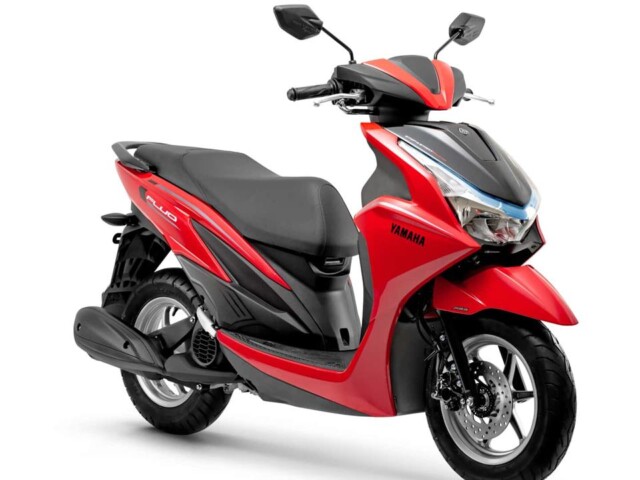 Yamaha Fluo Hybrid Connected 2026 vermelha Yamaha Fluo Hybrid Connected 2026 vermelha