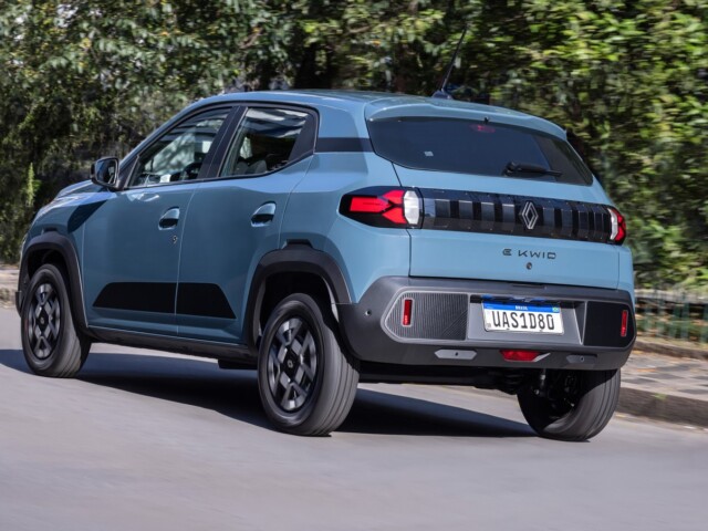 Renault Kwid E-Tech 2026 traseira Renault Kwid E-Tech 2026 traseira