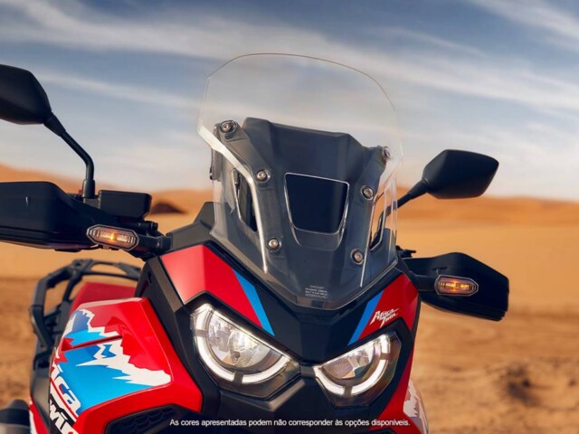 Honda Africa Twin 2026 detalhe farol Honda Africa Twin 2026 detalhe farol