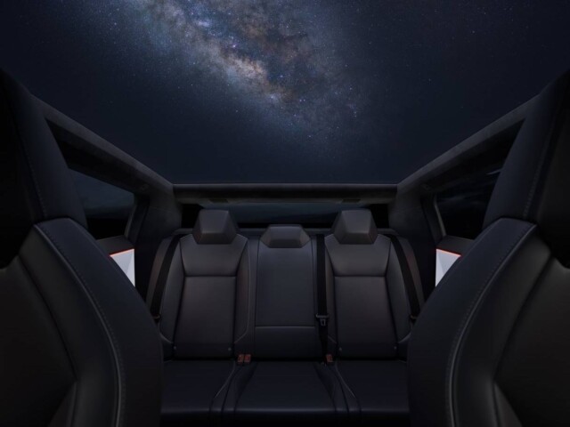 Tesla Cybertruck interior bancos traseiros Tesla Cybertruck interior bancos traseiros