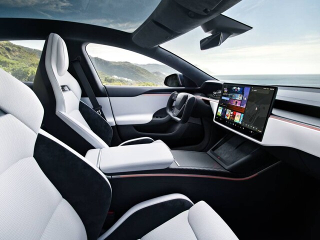 Tesla Model S interior Tesla Model S interior