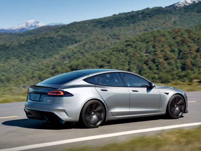 Tesla Model S 2026 traseira rear view Tesla Model S 2026 traseira rear view