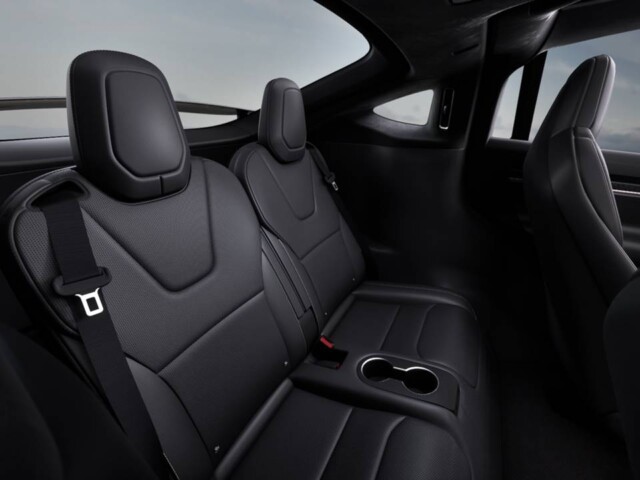 Tesla Model X interior banco traseiro Tesla Model X interior banco traseiro