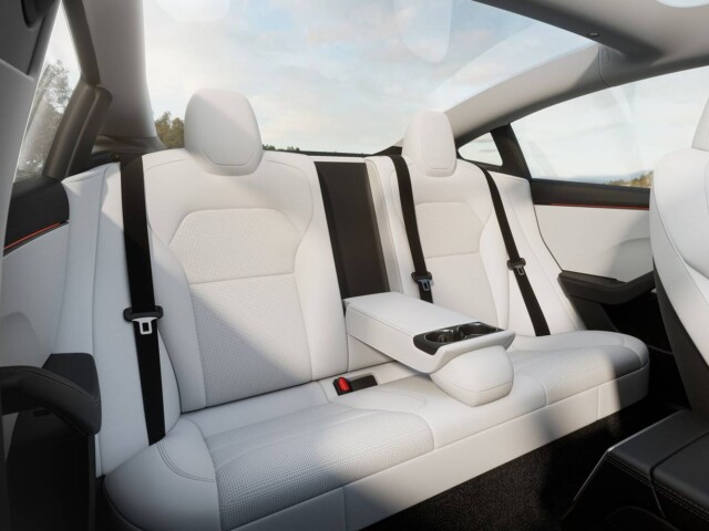 Tesla Model 3 interior banco traseiro Tesla Model 3 interior banco traseiro