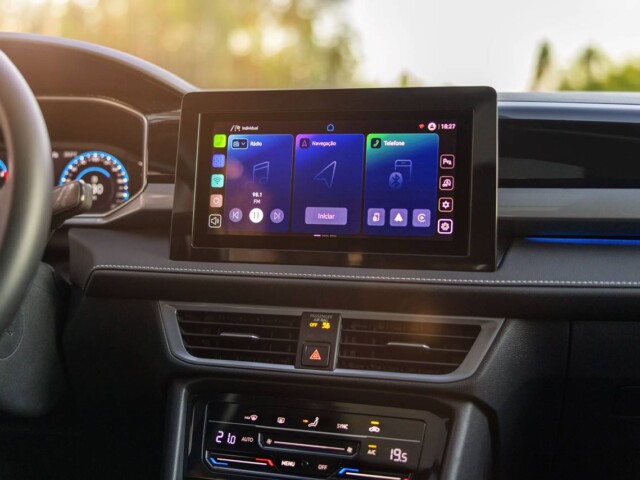 Volkswagen Taos 2026 interior multimidia Volkswagen Taos 2026 interior multimidia