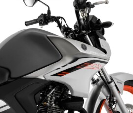 Yamaha Factor 2026 detalhe tanque de combustível e carenagens laterais Yamaha Factor 2026 detalhe tanque de combustível e carenagens laterais