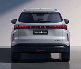 Chery Tiggo 5X híbrido 2027 traseira Chery Tiggo 5X híbrido 2027 traseira