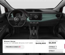 Novo Nissan Versa 2027 interior versão Sense Novo Nissan Versa 2027 interior versão Sense