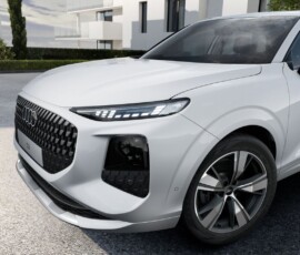 Novo Audi Q3 2027 detalhe dianteira Novo Audi Q3 2027 detalhe dianteira