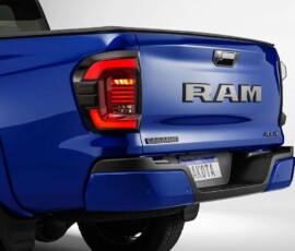RAM Dakota Laramie Night Edition detalhe traseira RAM Dakota Laramie Night Edition detalhe traseira