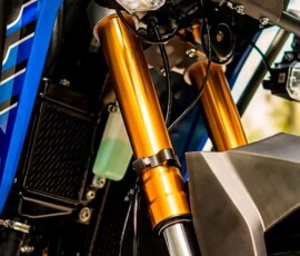 Shineray SBM 250T detalhe suspensão frontal Shineray SBM 250T detalhe suspensão frontal