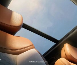 Geely Galaxy Cruiser 700 interior teto solar Geely Galaxy Cruiser 700 interior teto solar