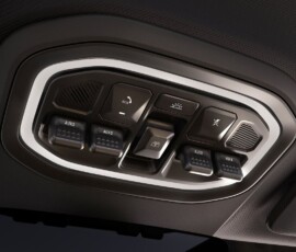 GAC Yue 7 detalhes botões teto estilo aviação GAC Yue 7 detalhes botões teto estilo aviação