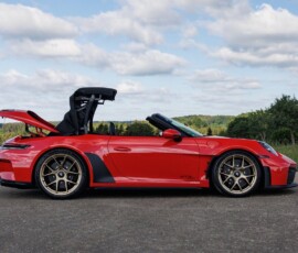Porsche 911 GT3 S C vermelho vista lateral Porsche 911 GT3 S C vermelho vista lateral