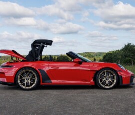 Porsche 911 GT3 S C vermelho vista lateral Porsche 911 GT3 S C vermelho vista lateral