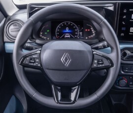 Renault Kwid 2027 interior volante e painel digital Renault Kwid 2027 interior volante e painel digital