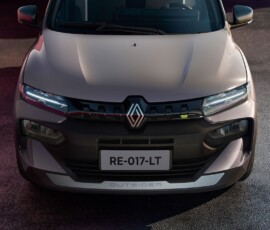 Renault Kwid 2027 detalhe dianteira Renault Kwid 2027 detalhe dianteira