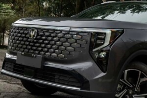 Changan CS55 detalhe grade frontal e faróis Changan CS55 detalhe grade frontal e faróis