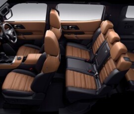 Mitsubishi Pajero 2027 interior bancos 7 lugares Mitsubishi Pajero 2027 interior bancos 7 lugares